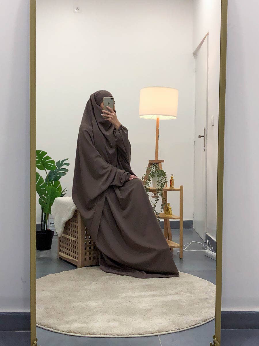 Long Jilbab in Medina Silk – 190 cm – Ref. 2350-3PK – view 4
