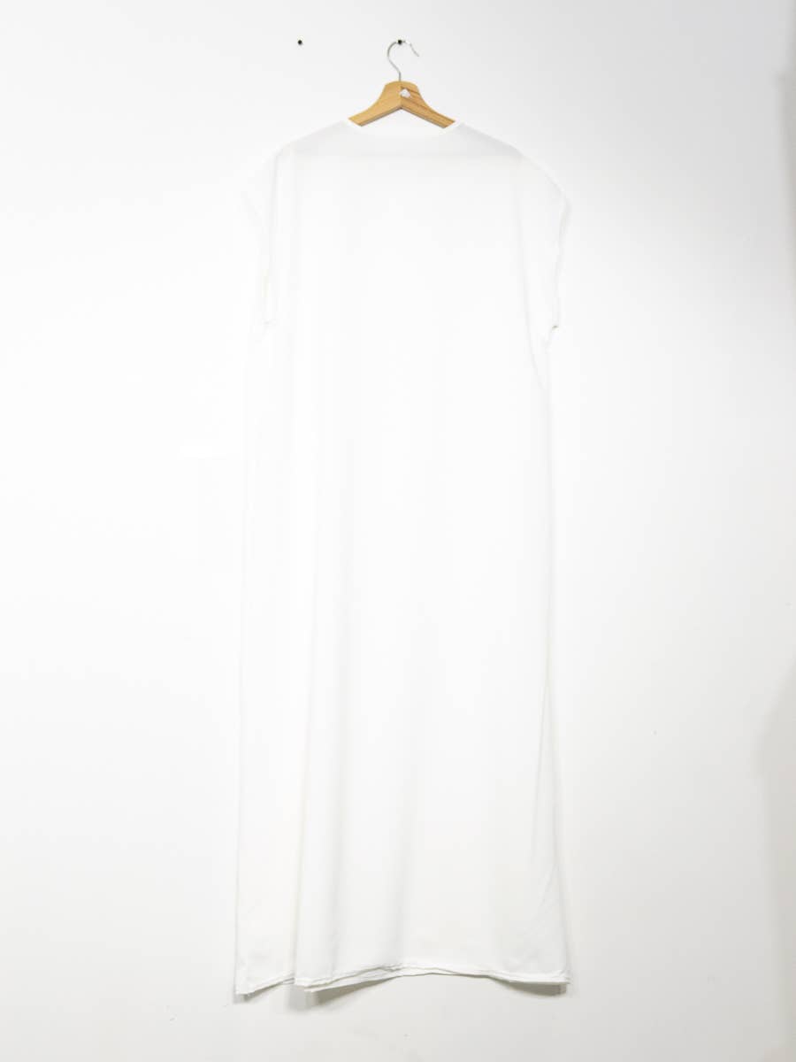 Medina Silk Abaya Dress with Sleeves – Ref. 2353S – view 4