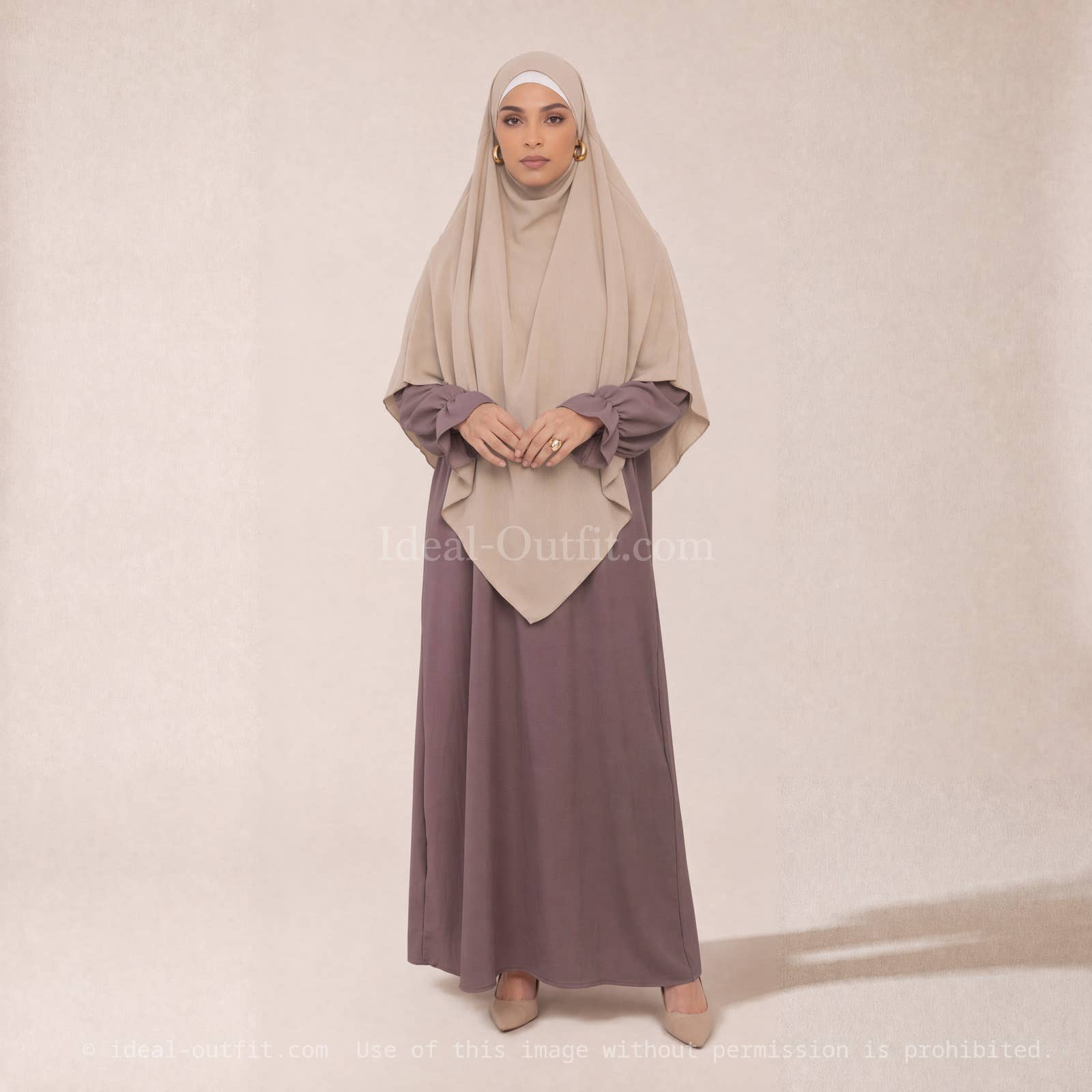 Long Khimar in Jazz Fabric – Ref. 2301