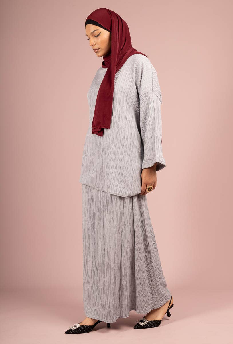 Abaya Set – Tunic & Ruffled Skirt – Ref. 2335 FF-85 – view 2