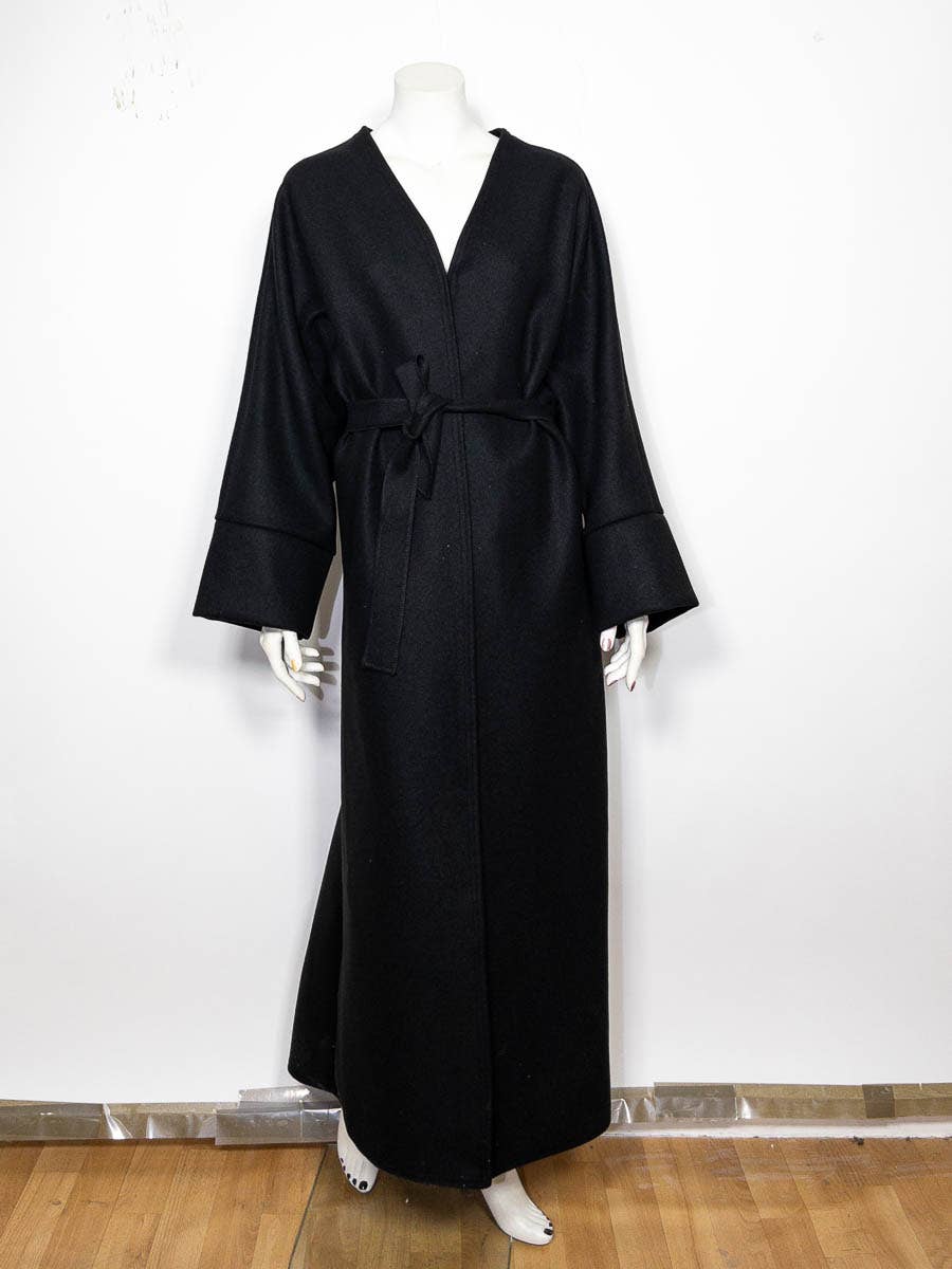 Pea Coat with Belt & Butterfly Sleeves – Ref. PEACAN – view 2