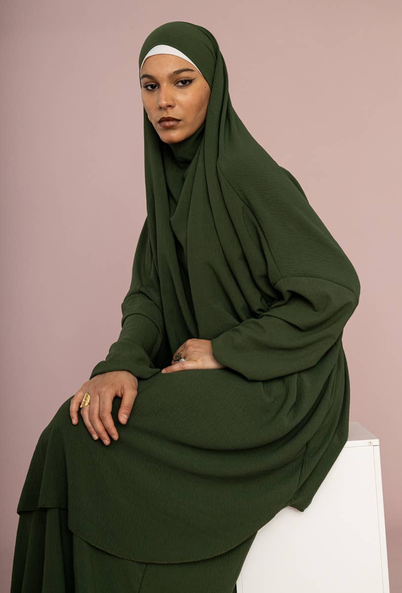 Jilbab Set in Jazz Fabric – 2 Pieces – Ref. 2310 – view 3