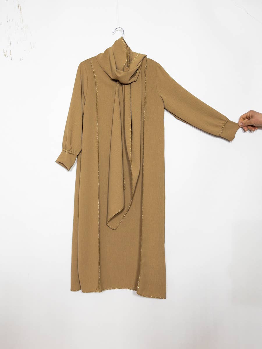 Kids Golden Couture Jazz Abaya Dress – Ref. 962 – view 4