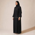 Medina Silk Abaya with Balloon Sleeves & Belt – Ref. 2379PK