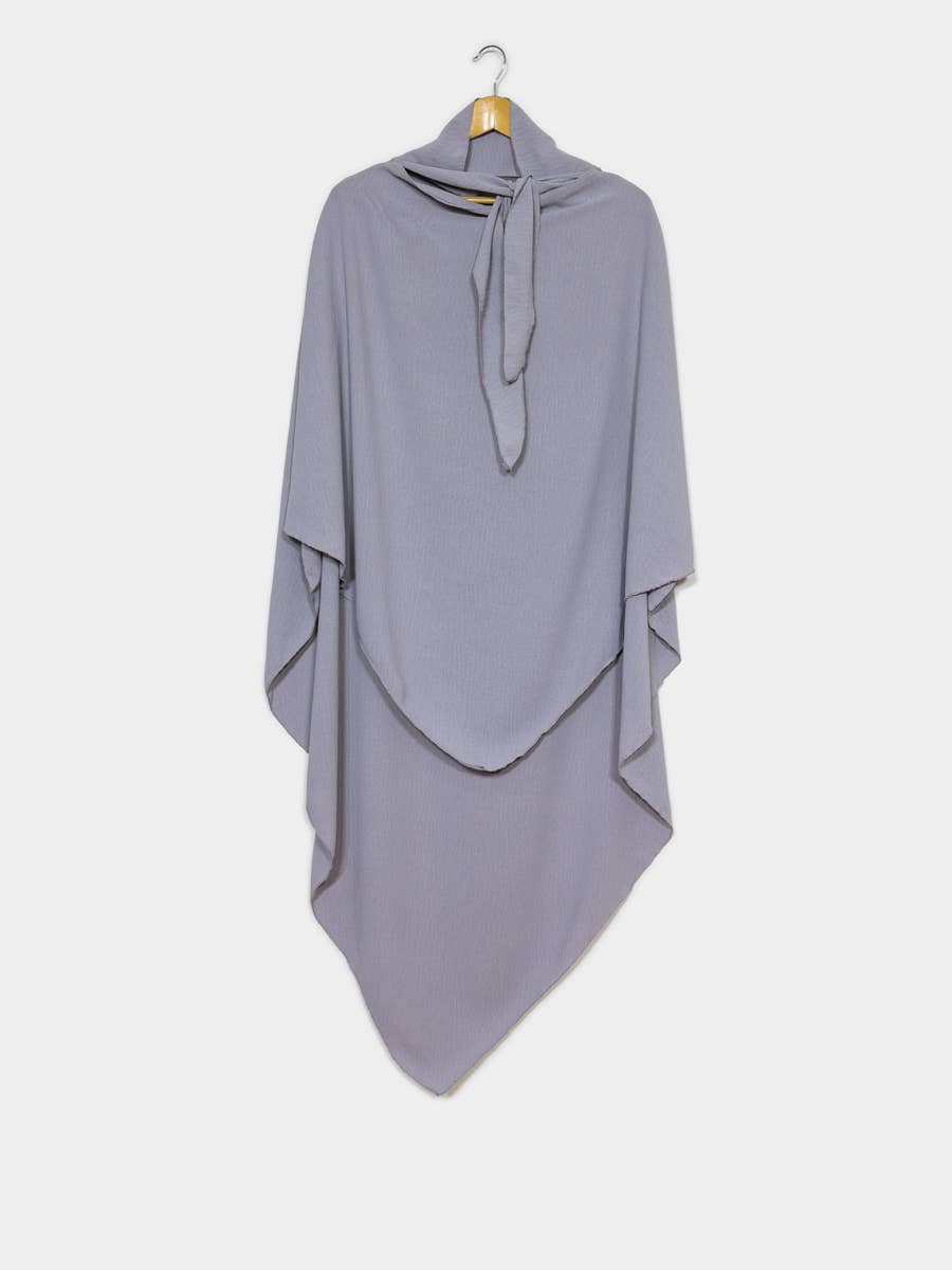 Long Khimar in Jazz Fabric – Ref. 2501 – view 2