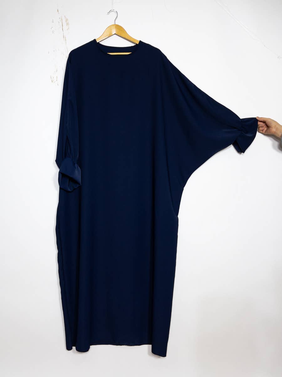 Batwing Abaya with Elastic Cuffs – Ref. 23312PK – view 3