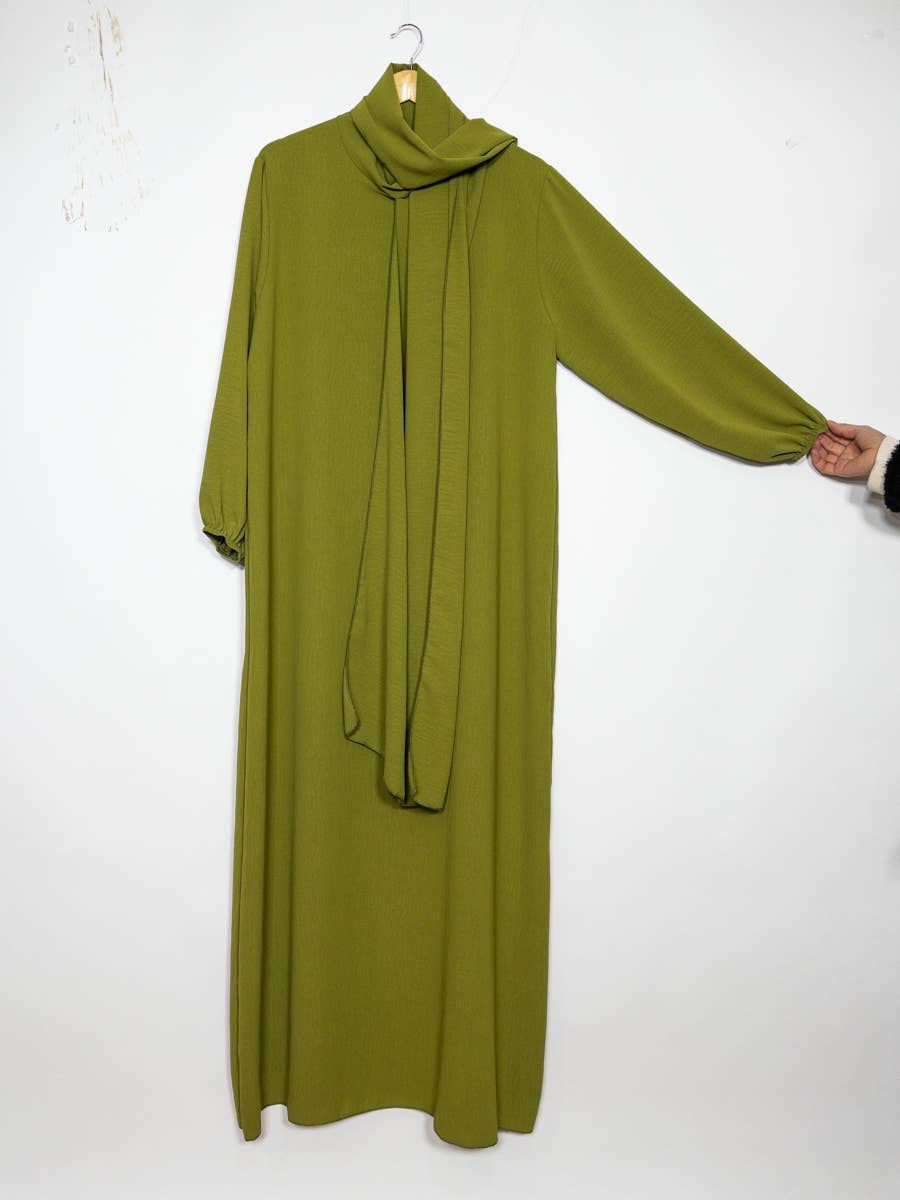 Jazz Abaya Dress with Matching Scarf – Ref. 2338 – view 4