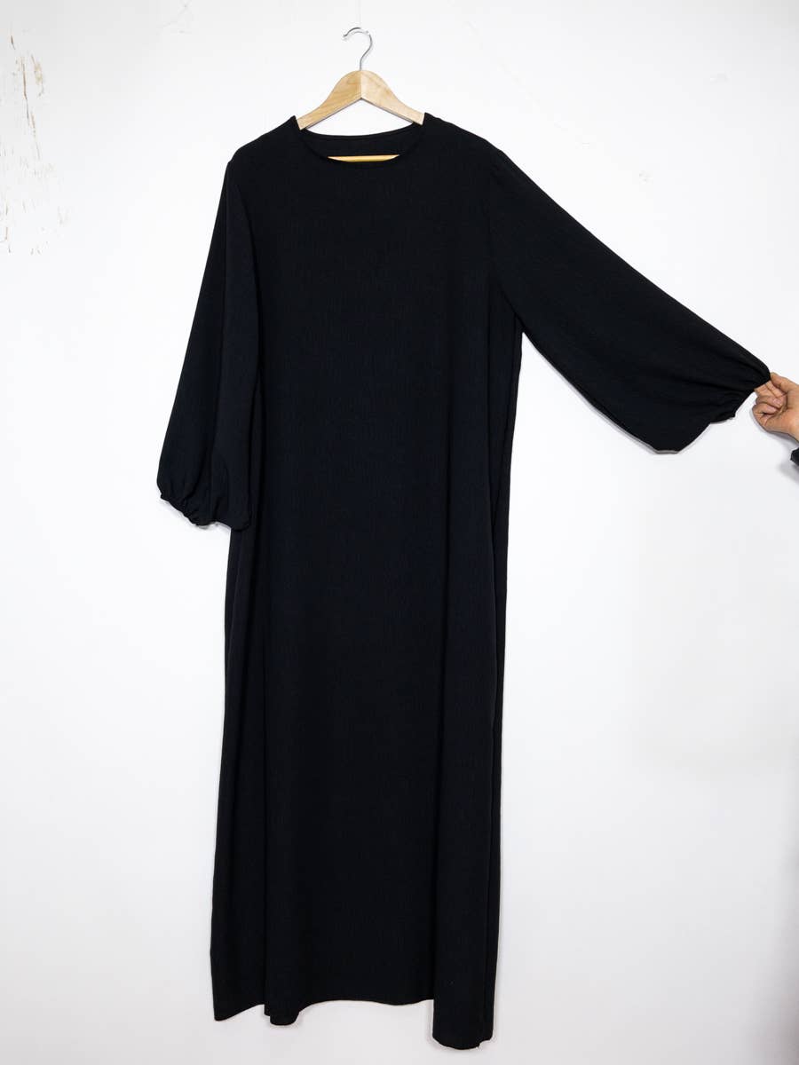 Tall Jazz Abaya with Balloon Sleeves & Belt – 185 cm – Ref. L2370JAZZ