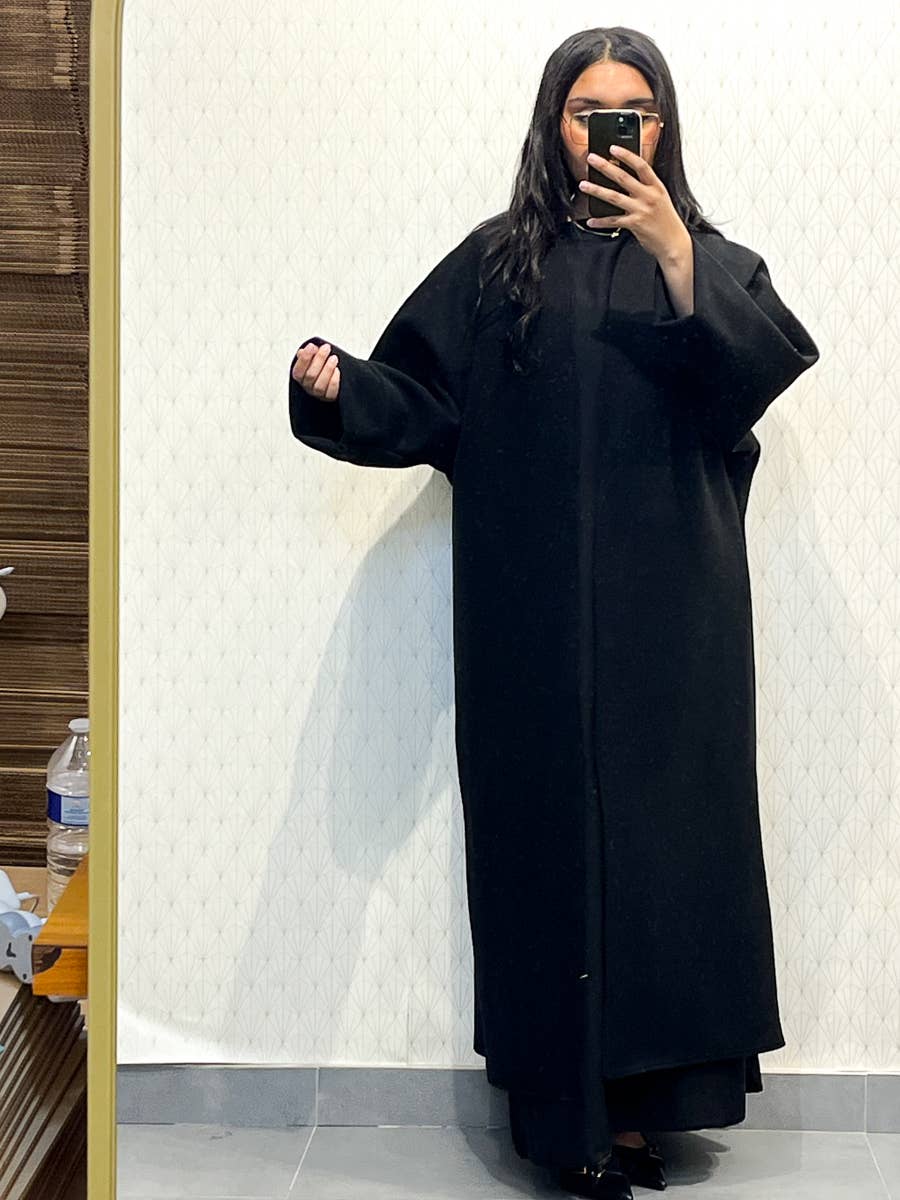 Caban Coat with Belt & Butterfly Sleeves – Ref. MA2515CB – view 4
