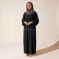 Jazz Abaya with Balloon Sleeves & Belt – Ref. 2379