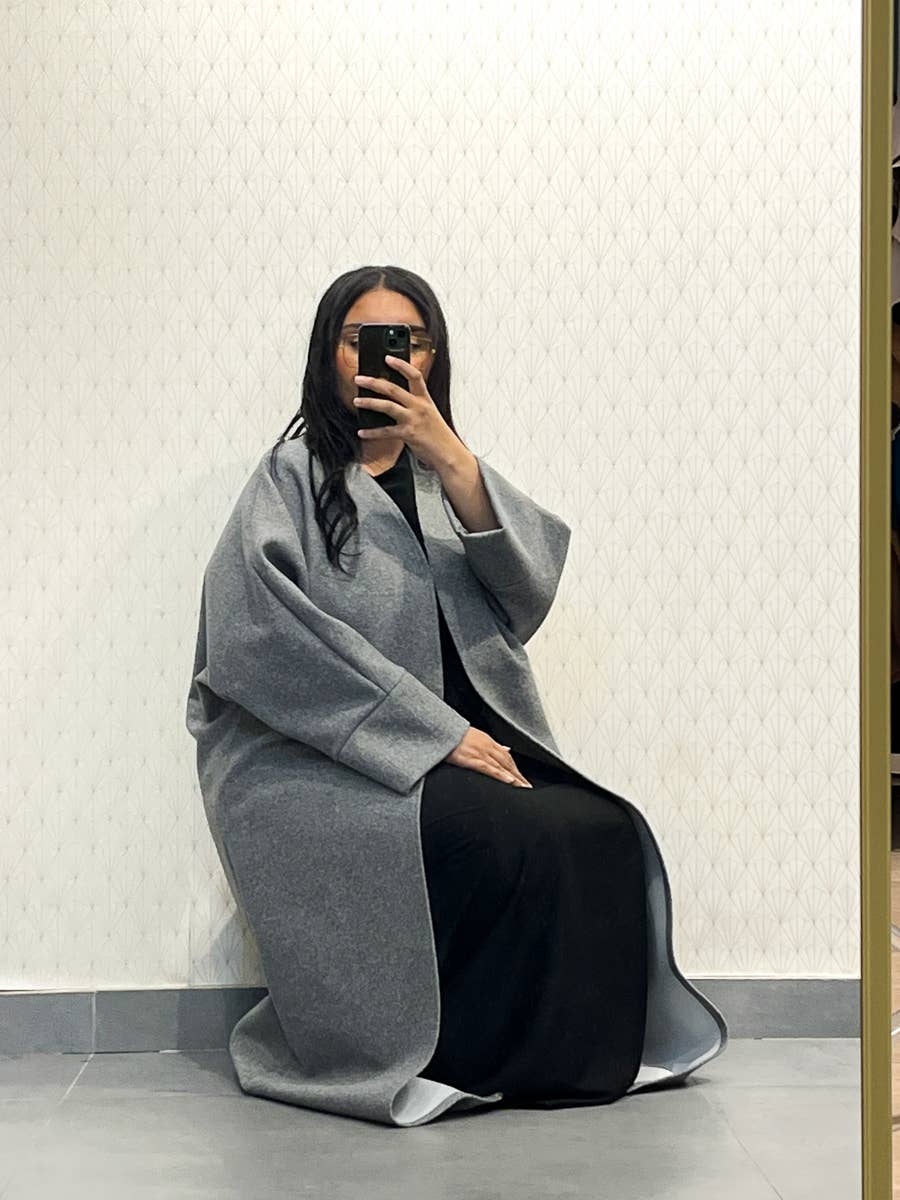 Caban Coat with Belt & Butterfly Sleeves – Ref. MA2515CB – view 2