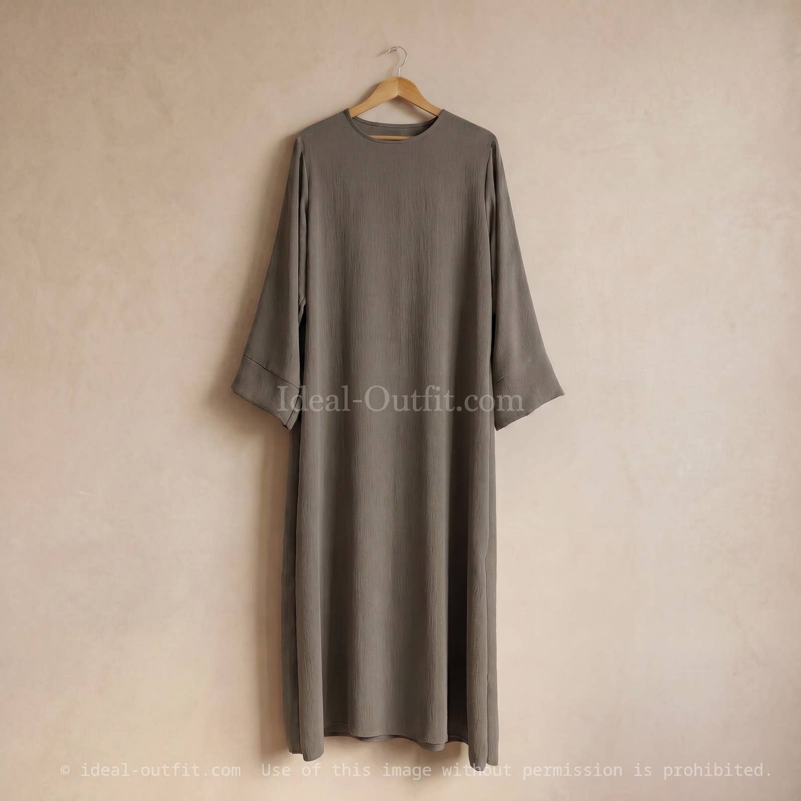 Wide Maxi Abaya in Jazz Fabric – 16 Colours – Ref. 2333JAZZ – view 3