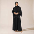 Medina Silk Abaya Dress with Ruffles – Ref. 2326PK