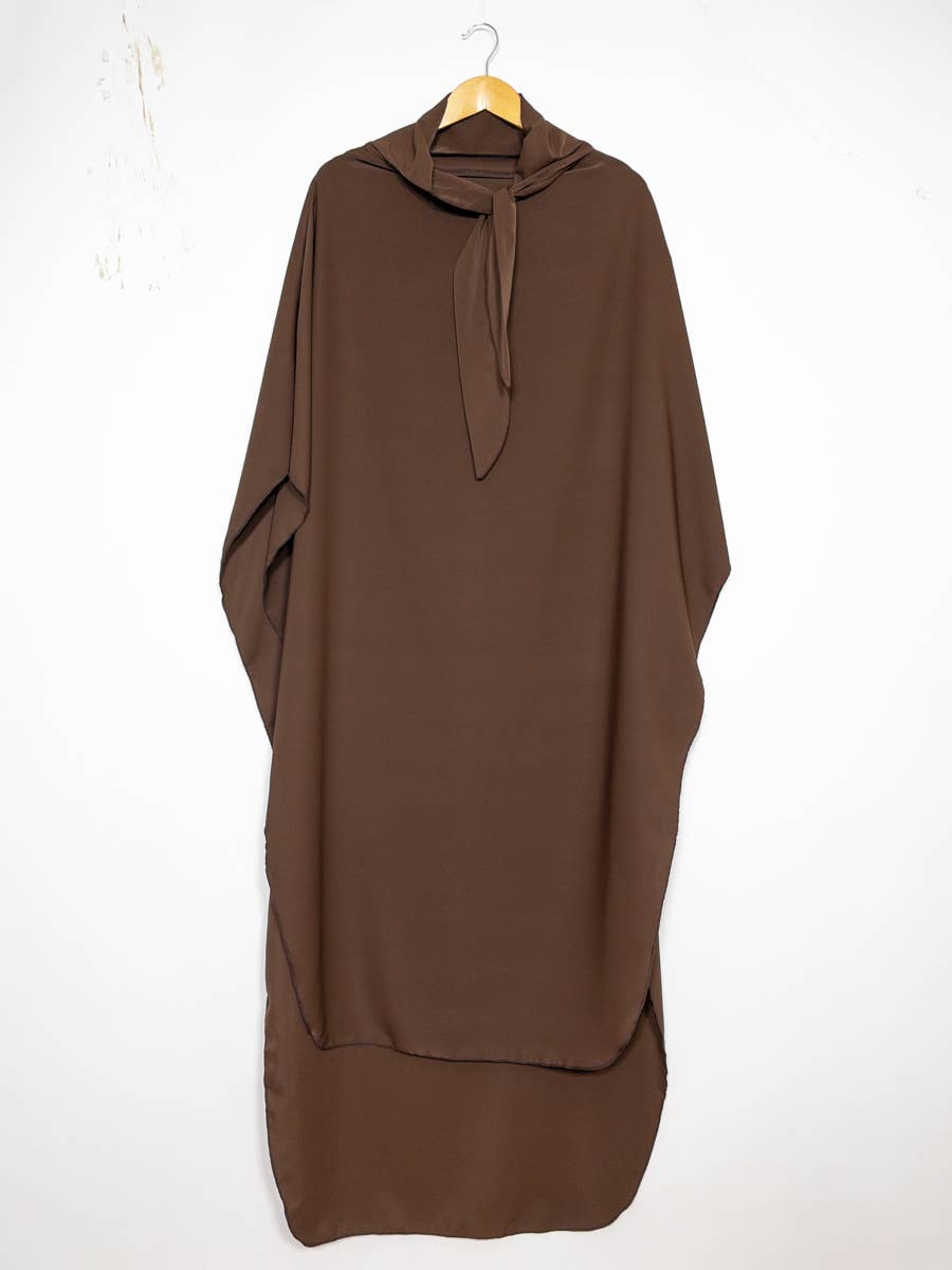 Long Khimar in Medina Fabric – 16 Colours – Ref. 2371PK – view 3