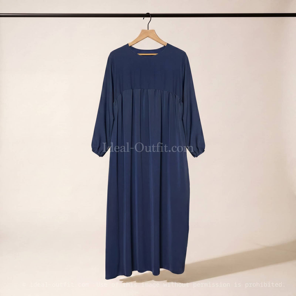 Medina Silk Abaya Dress with Ruffles – Ref. 2326PK – view 2