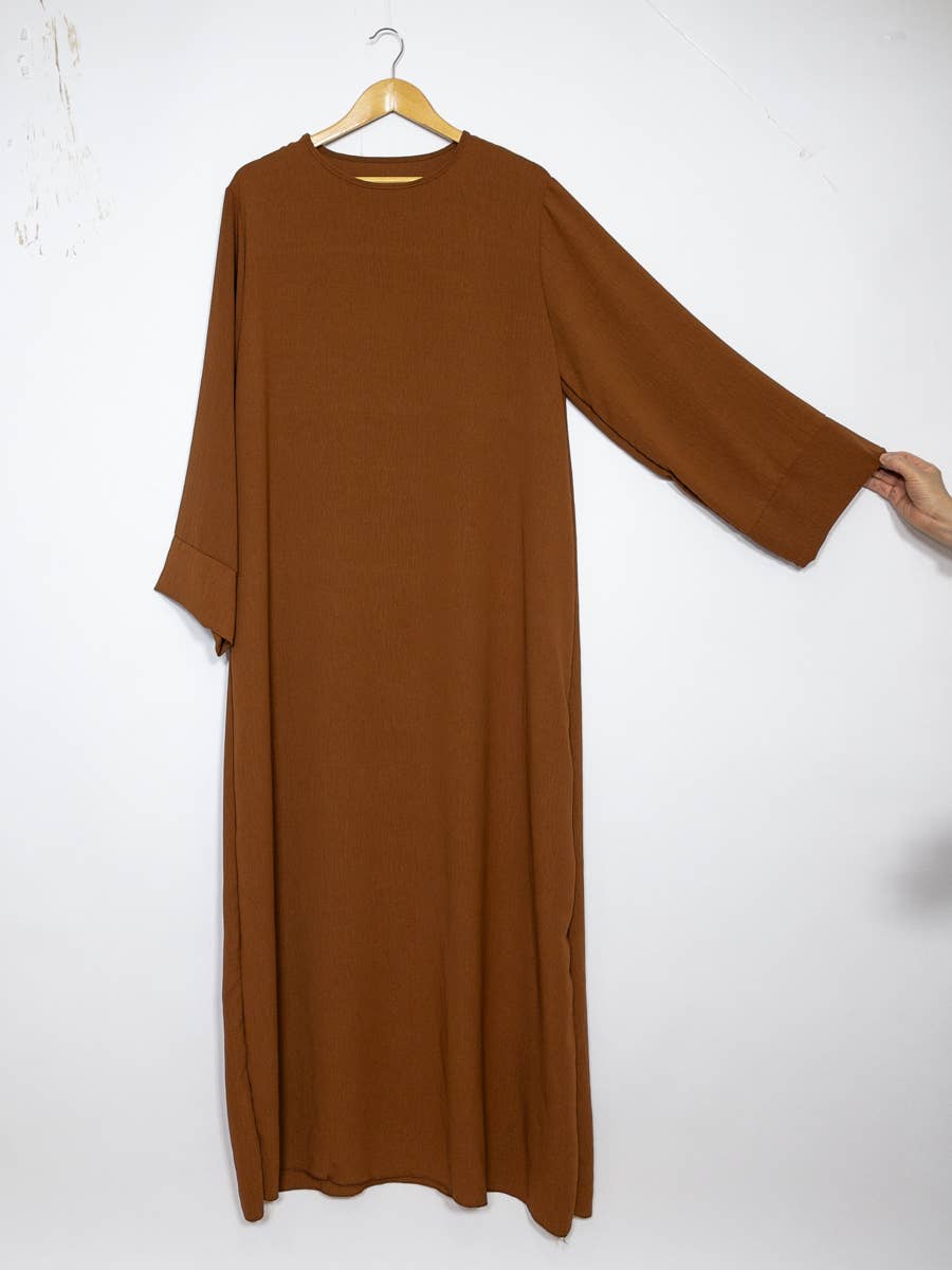 Tall Jazz Abaya Dress with Wide Sleeves & Belt – 185 cm – Ref. L2333 – view 3