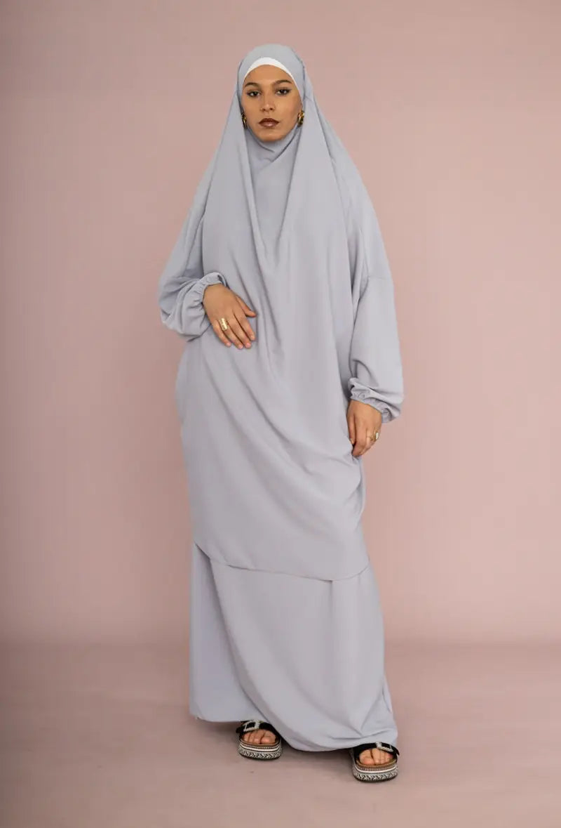 Jilbab Set in Jazz Fabric – 2 Pieces – Ref. 2310 – view 4