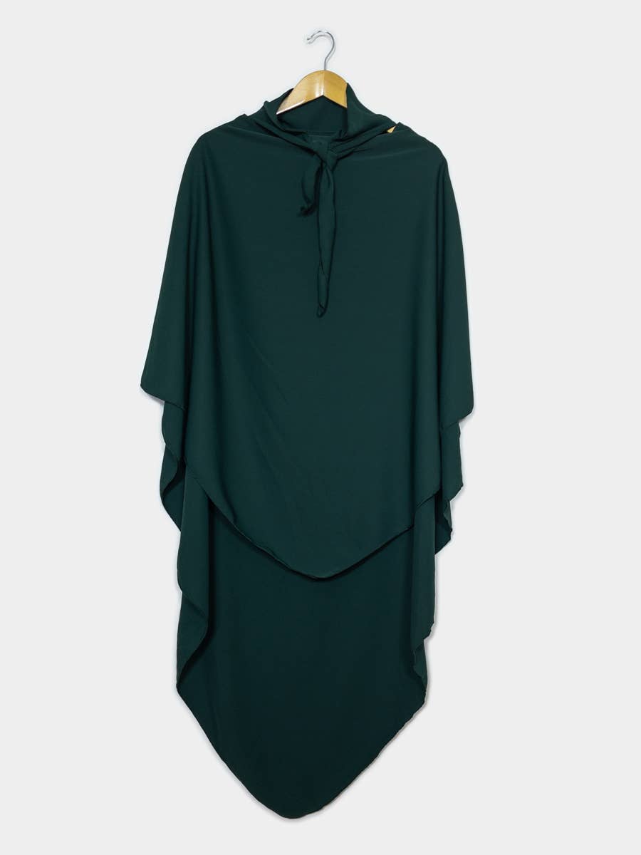 Long Khimar in Medina Silk – 13 Colours – Ref. 2307PK – view 4