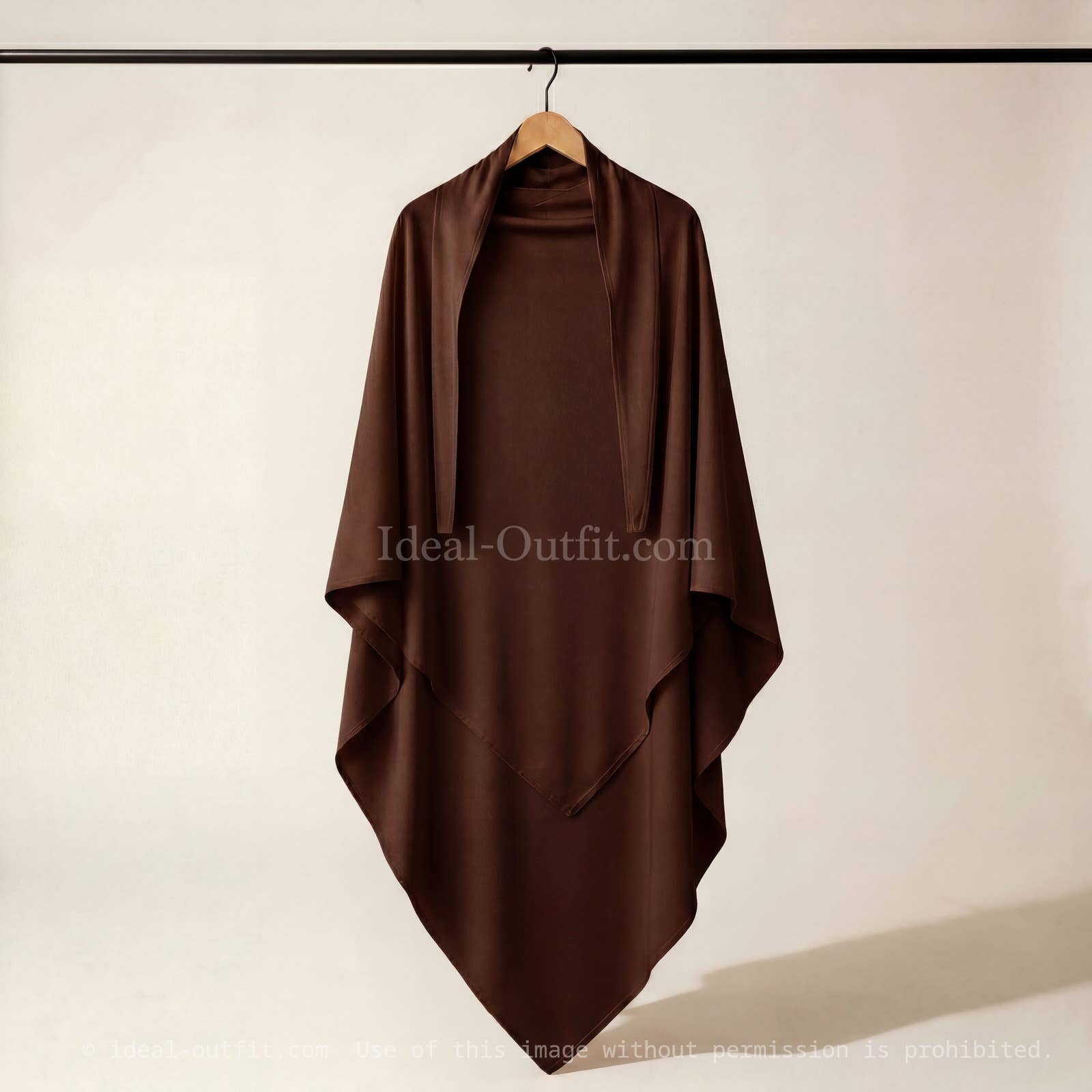 Long Khimar in Premium Jersey – Ref. 20CAJP – view 2