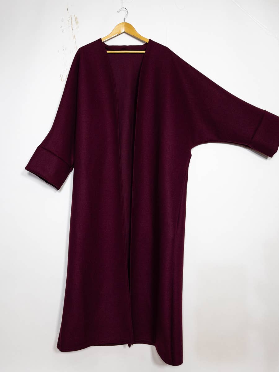 Caban Coat with Batwing Sleeves – Ref. 2393CB – view 2