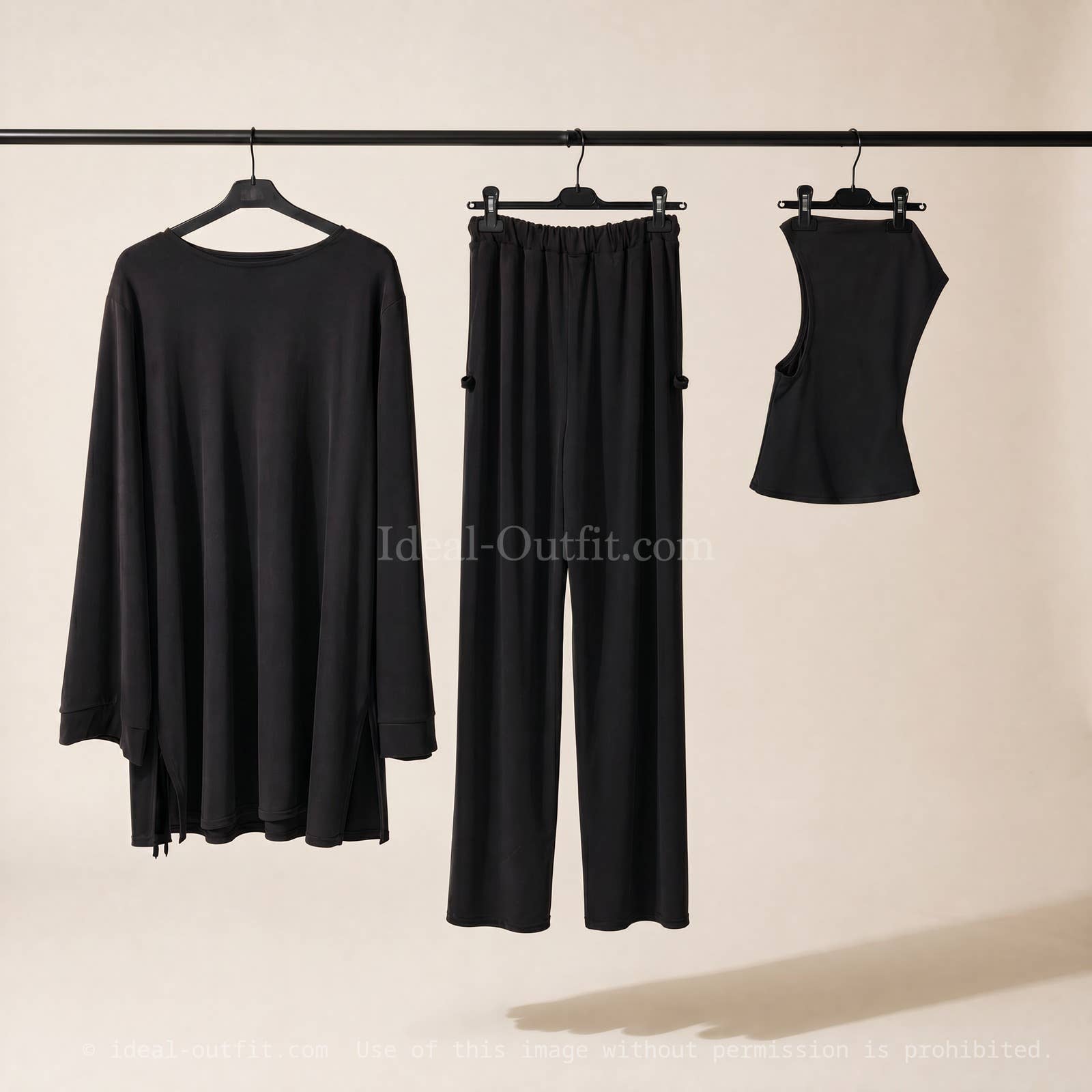 3-Piece Burkini Set in Premium Jersey – Ref. 22ENJP
