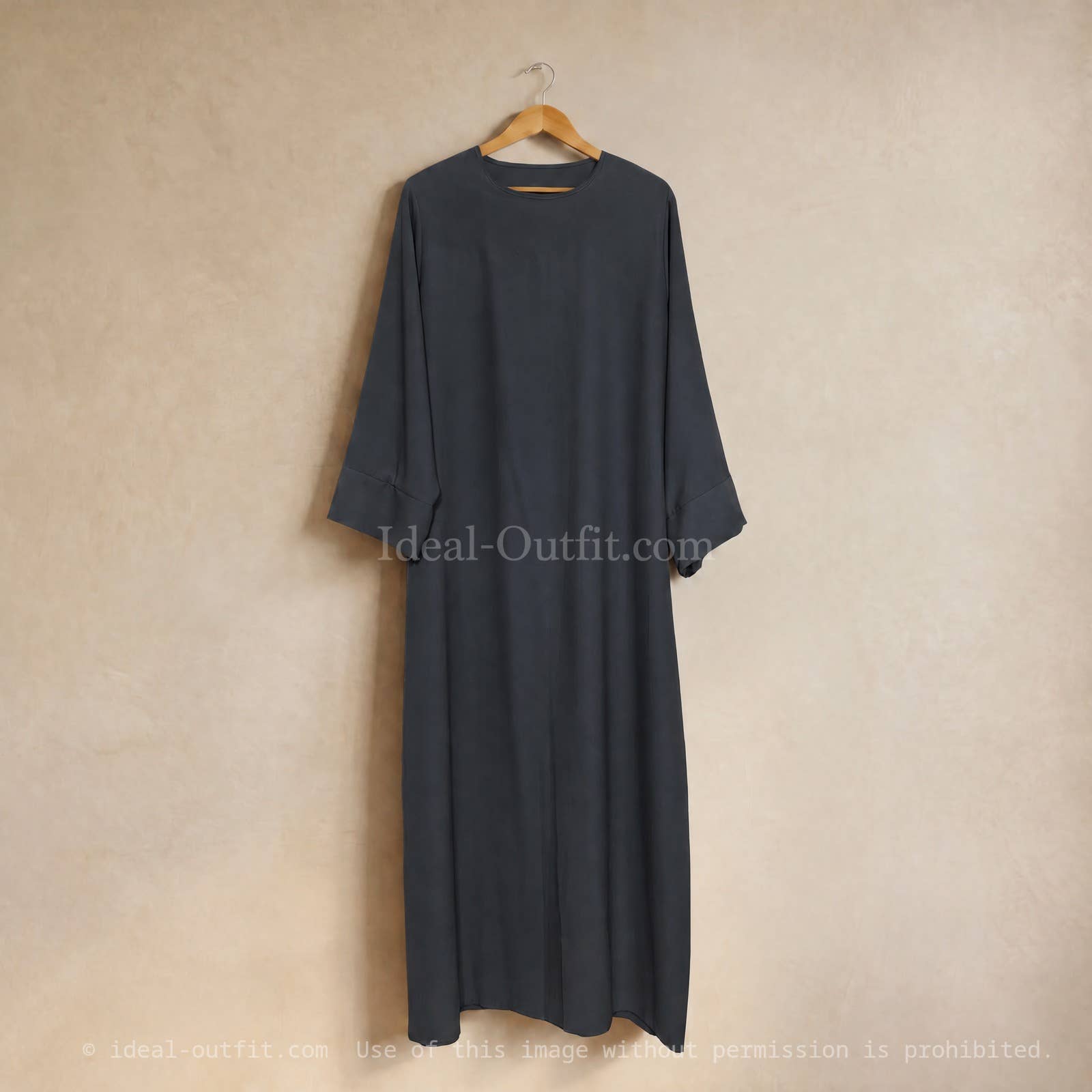 Wide Maxi Abaya in Medina Silk – 20 Colours – Ref. 2333PK – view 2