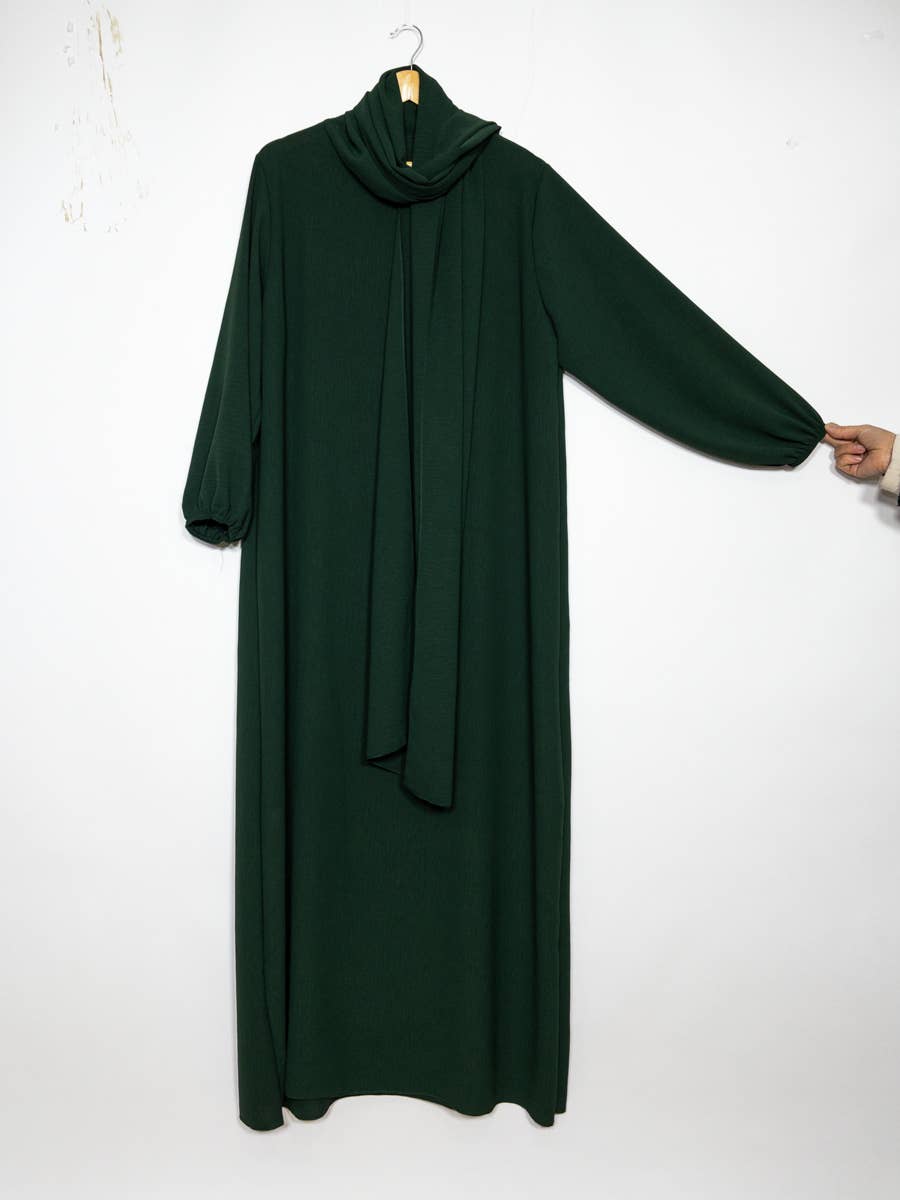 Jazz Abaya Dress with Matching Scarf – Ref. 2338 – view 2