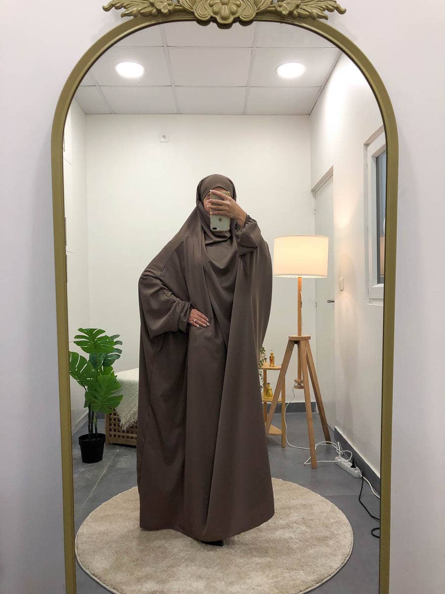 Long Jilbab in Medina Silk – 190 cm – Ref. 2350-3PK – view 2