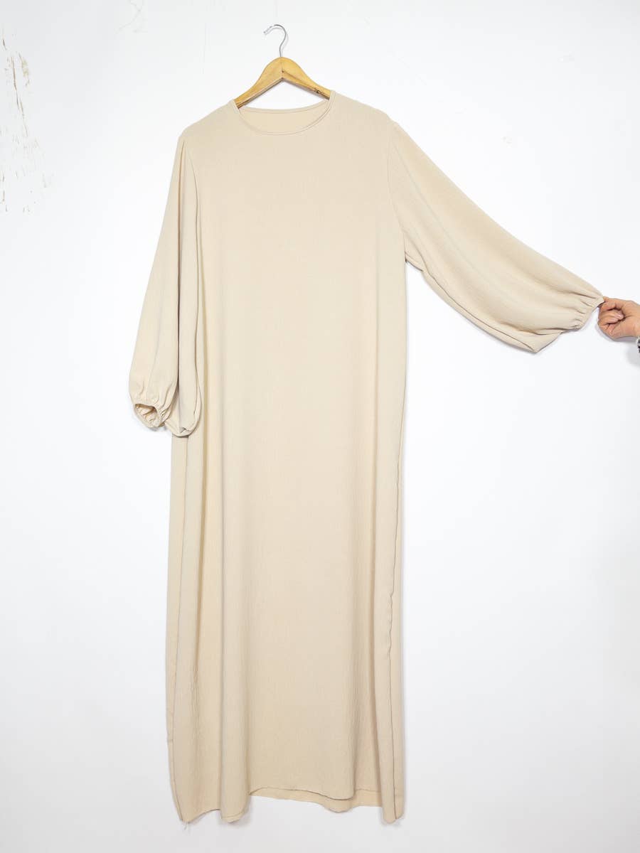 Tall Jazz Abaya with Balloon Sleeves & Belt – 185 cm – Ref. L2370JAZZ – view 4