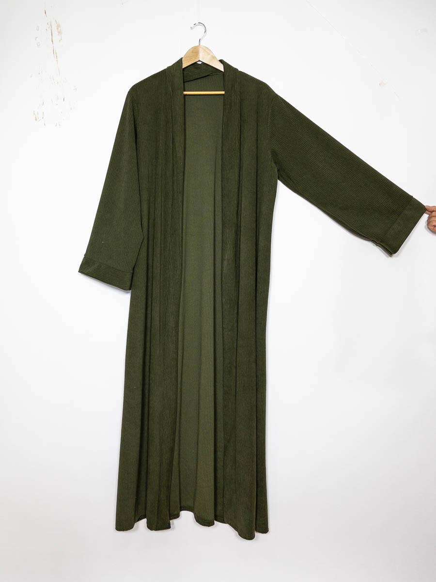 Corduroy Kimono with Wide Sleeves – Ref. 2336CORD – view 2
