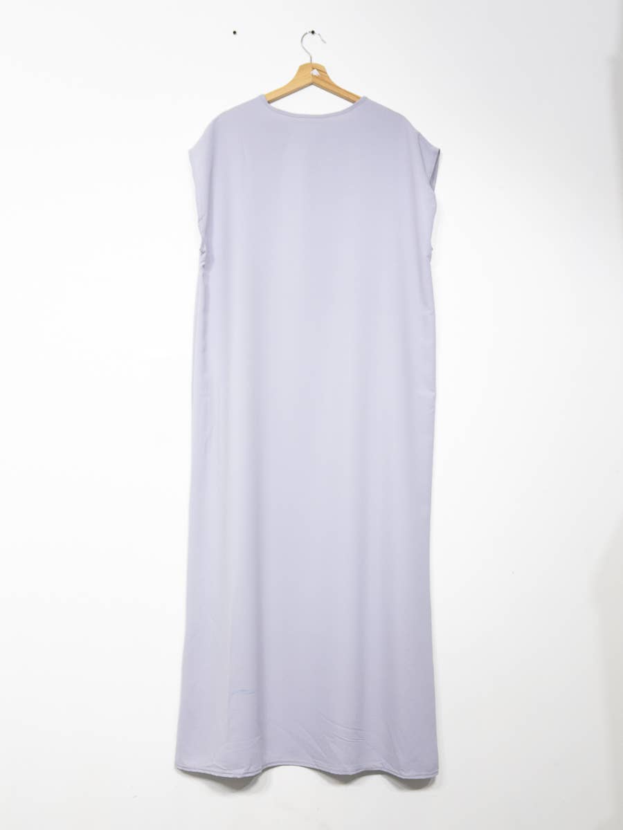 Medina Silk Abaya Dress with Sleeves – Ref. 2353S