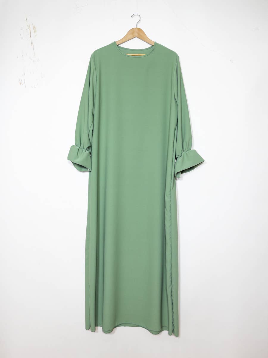 Wide Maxi Abaya in Medina Silk – Ref. 2333PK-B – view 3