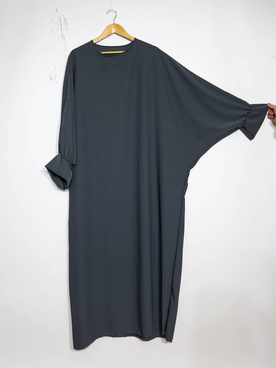 Batwing Abaya with Elastic Cuffs – Ref. 23312PK – view 2