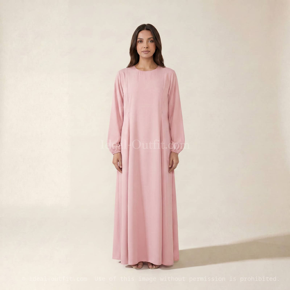 Nursing Abaya in Medina Silk with Zip – Ref. 2508PK-B