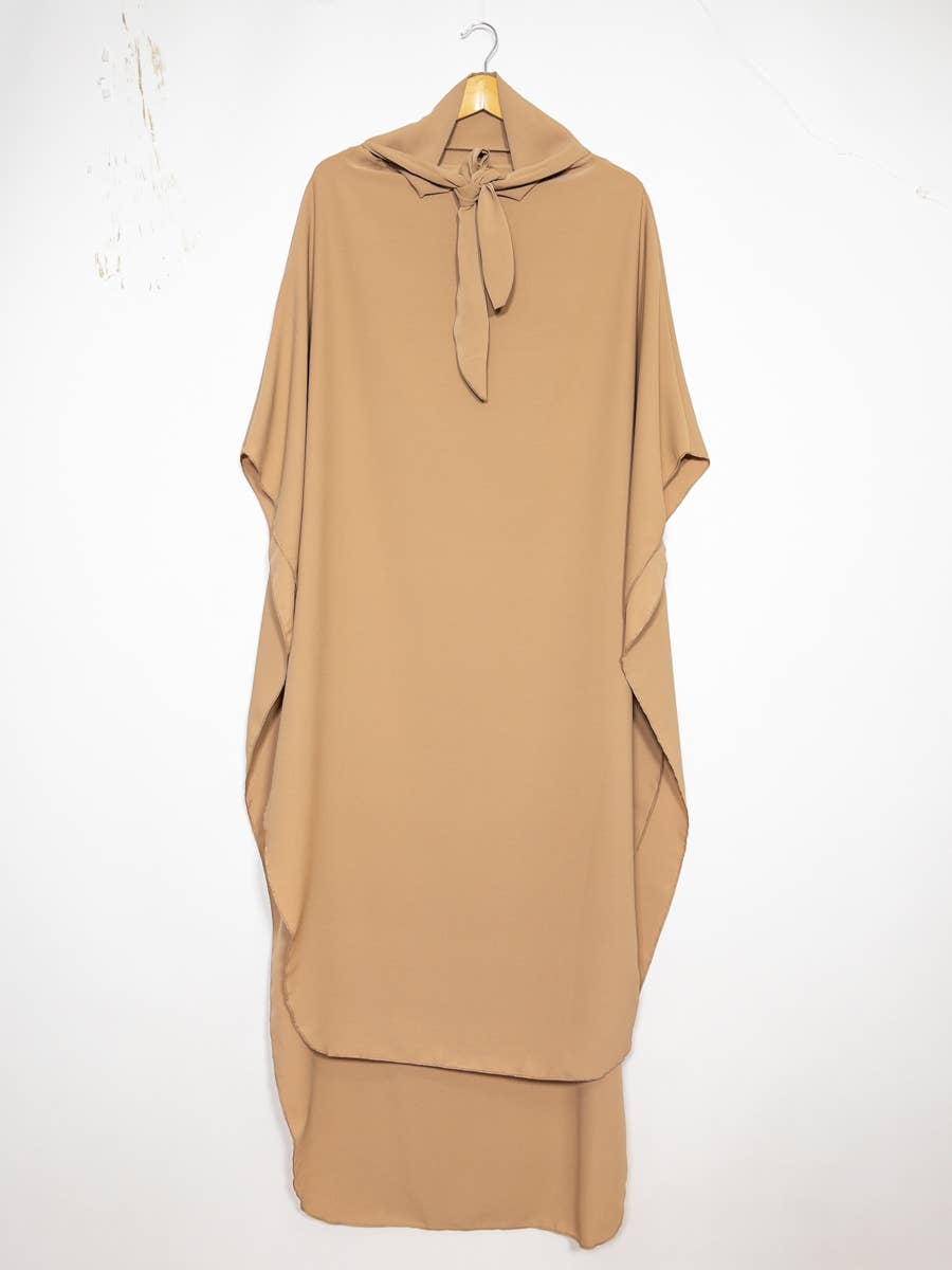Long Khimar in Medina Fabric – 16 Colours – Ref. 2371PK – view 4
