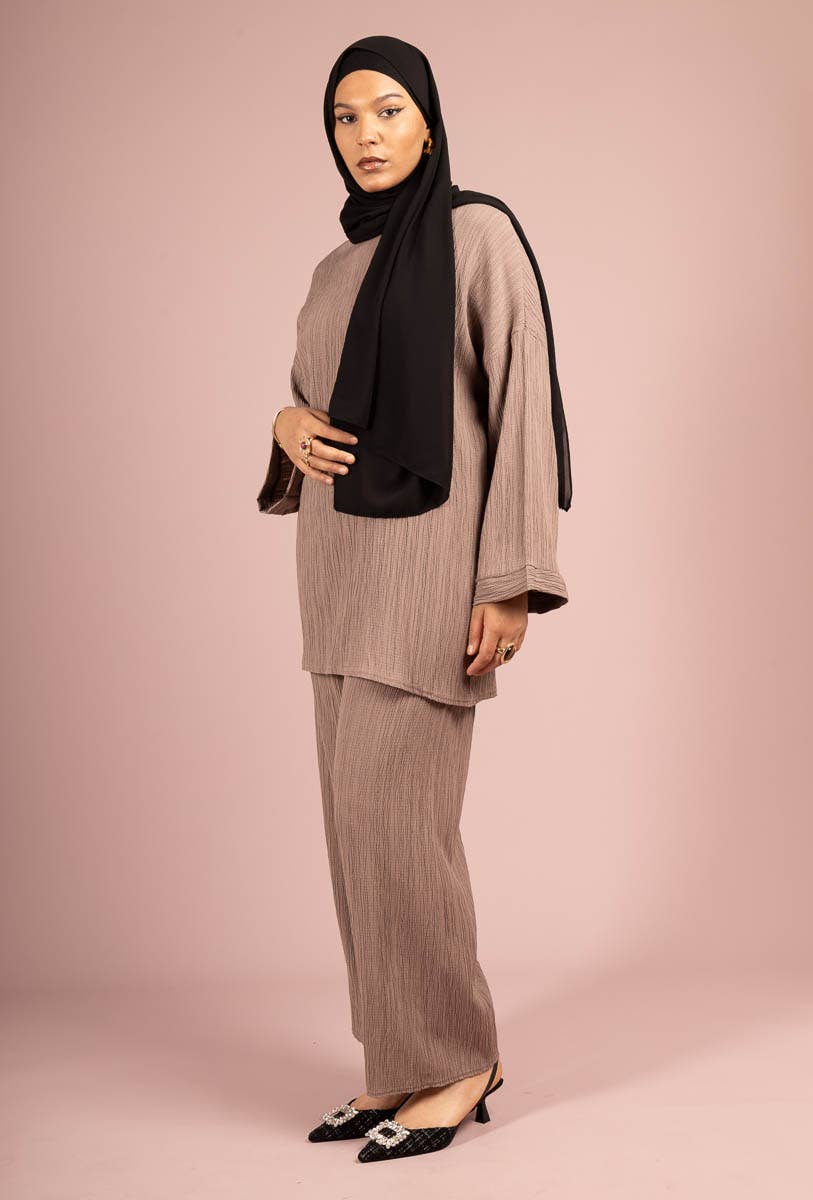 Abaya Set – Tunic & Wide Leg Trousers – Ref. 2335 FF-59 – view 2