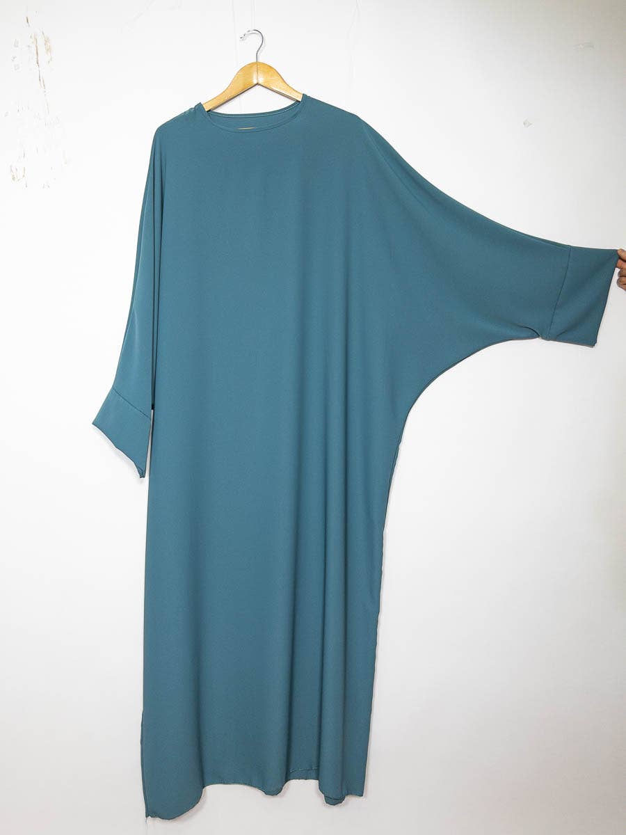 Medina Silk Abaya with Butterfly Sleeves – Ref. 2331PK