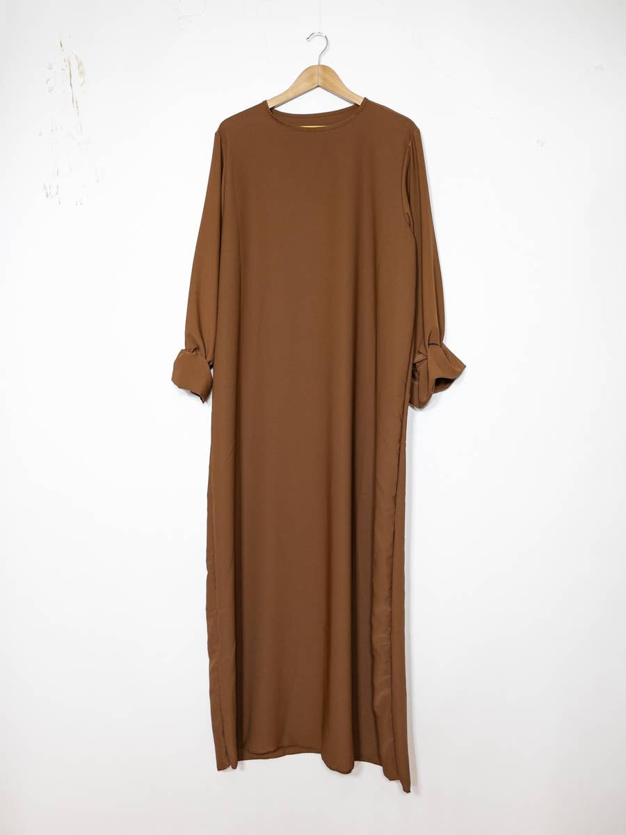 Wide Maxi Abaya in Medina Silk – Ref. 2333PK-B – view 4