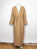 Pea Coat with Belt & Butterfly Sleeves – Ref. PEACAN