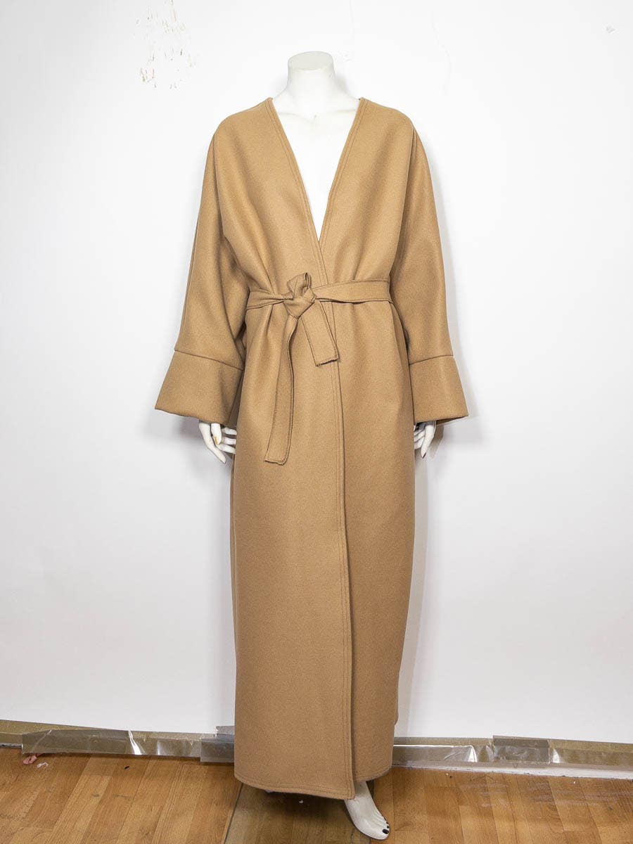 Pea Coat with Belt & Butterfly Sleeves – Ref. PEACAN