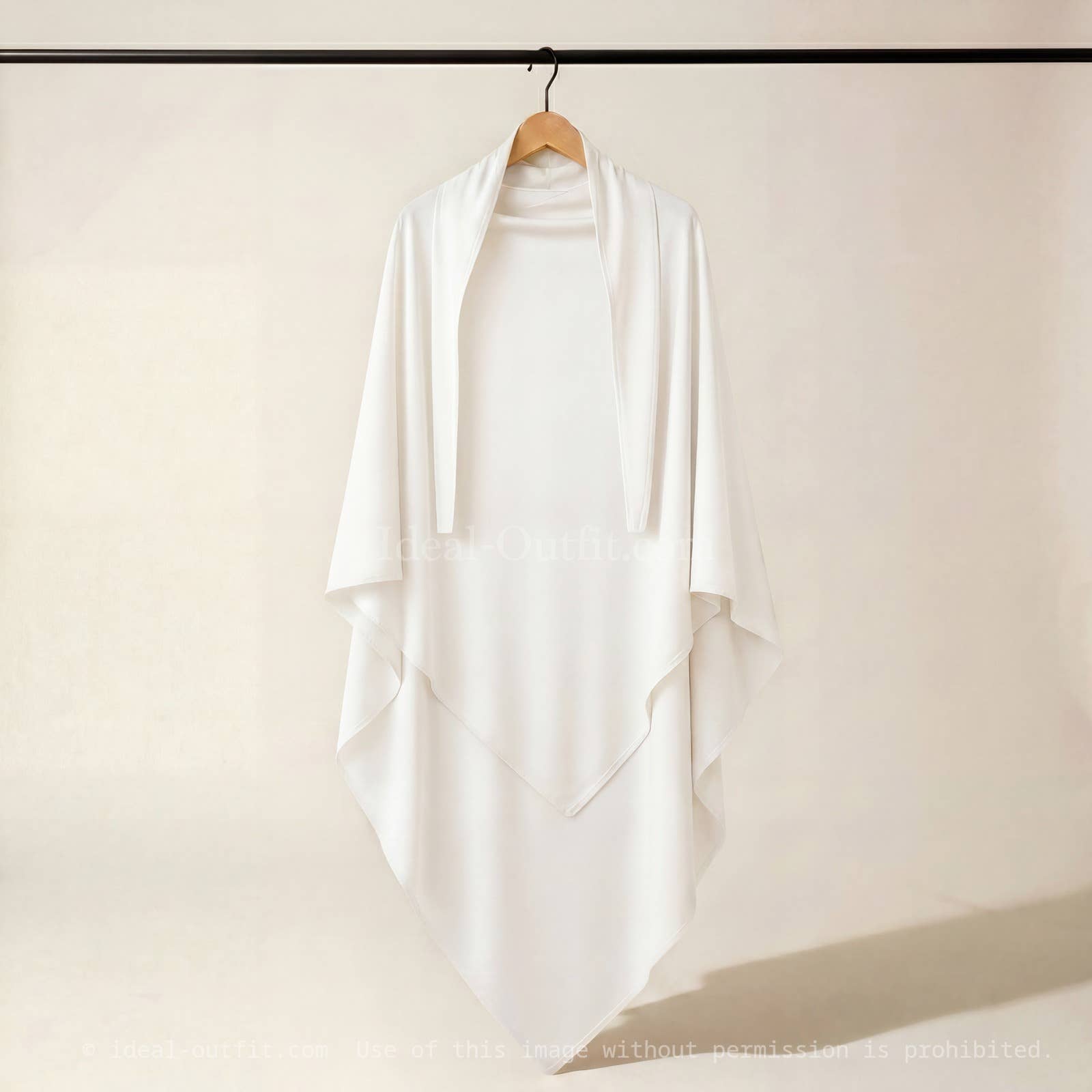 Long Khimar in Premium Jersey – Ref. 20CAJP – view 3