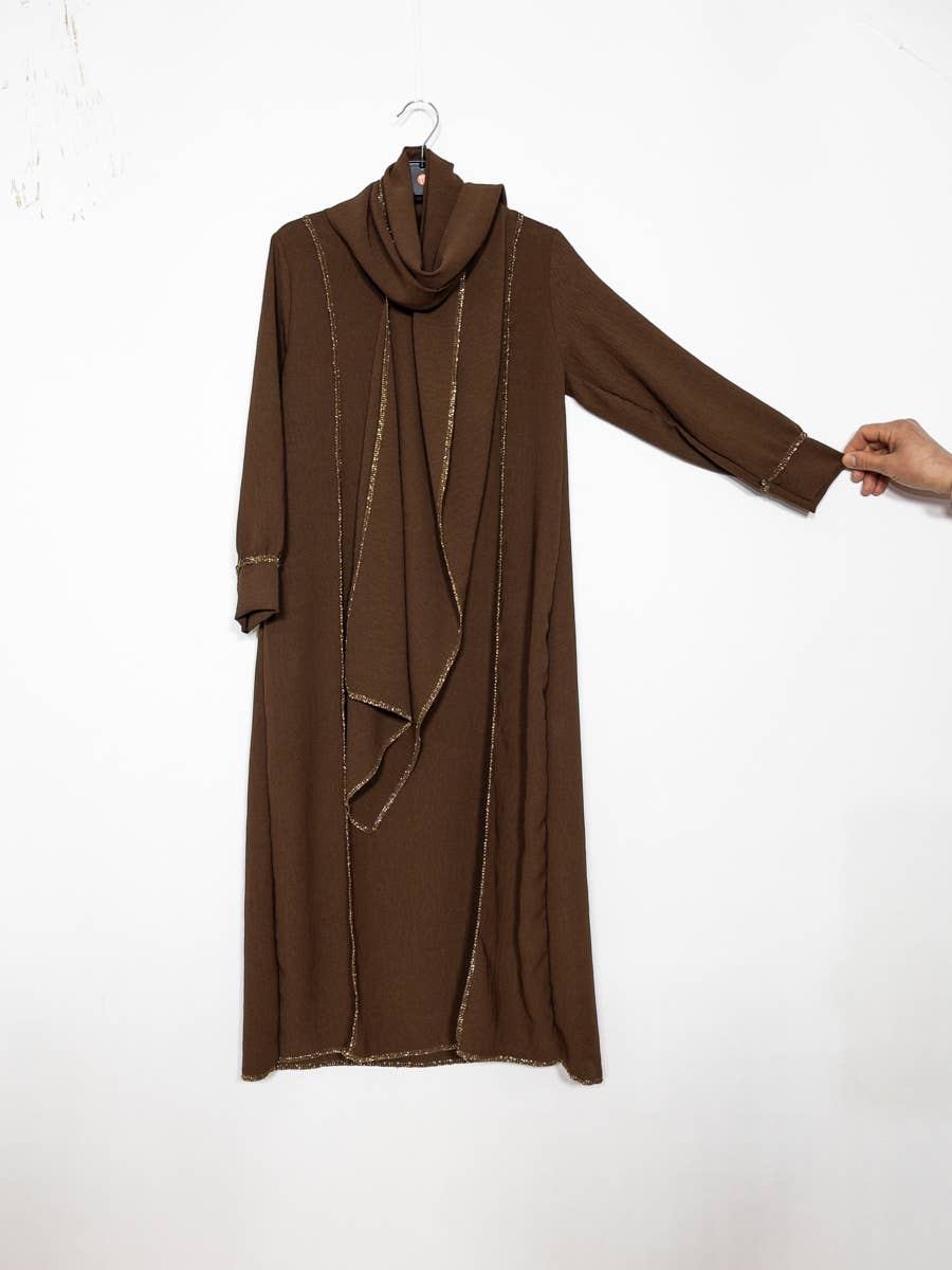 Kids Golden Couture Jazz Abaya Dress – Ref. 962 – view 3