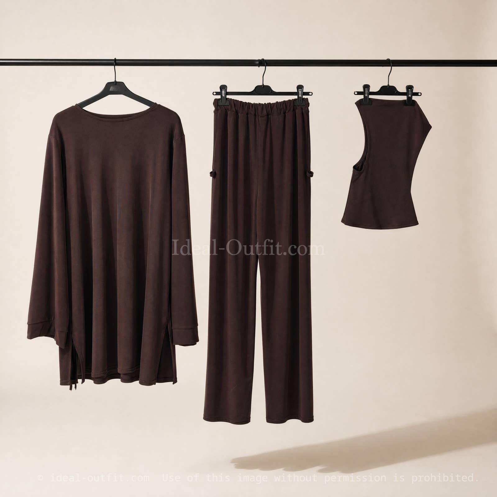 3-Piece Burkini Set in Premium Jersey – Ref. 22ENJP – view 3